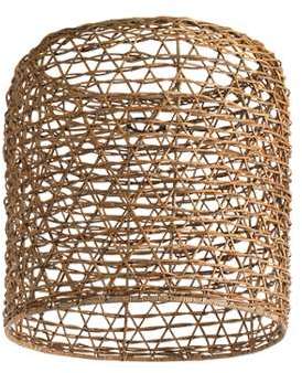 Suspension en rotin naturel ajouré panier de pêche