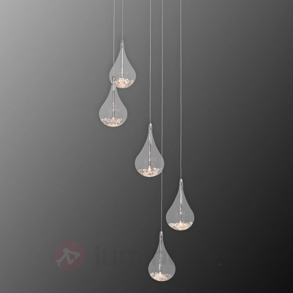 Suspension Maira décorative à cinq lampes