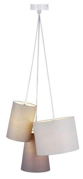 Suspension Brilliant Trial Gris, 3 lumières - Clas