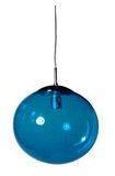 Lux Women suspension simple en verre bleu turquois