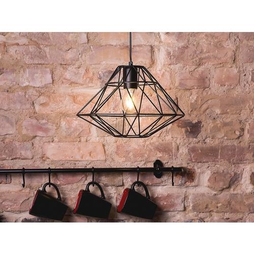 Lampe de plafond - Suspension - Métal - Noire - Gu