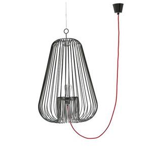 LIGHT CAGE - Suspension Noir H40cm