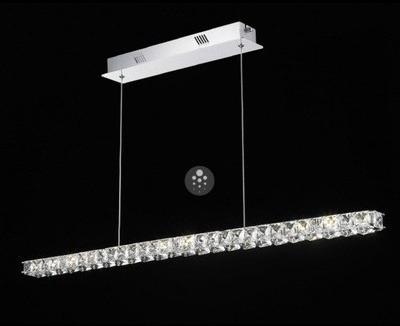 Suspension cristal LED barre horizontale design -
