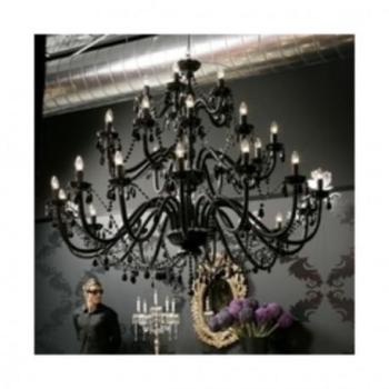 Kare Design - Lustre Gioiello Cristal Feudal Noir