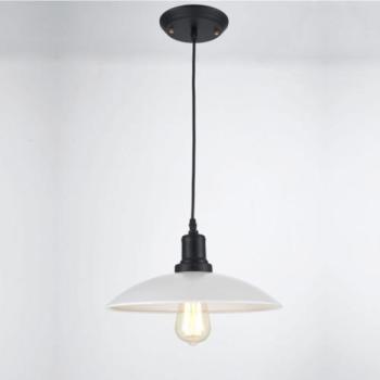 Suspension industrielle coupole blanche - Augusta Suspension industrielle coupole