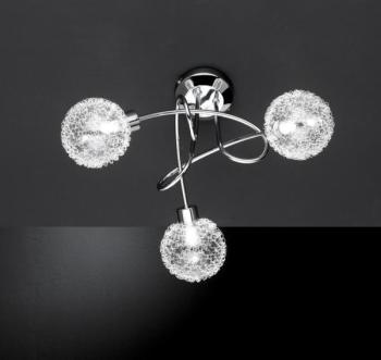 Plafonnier 3 lampes design Wofi ARC Chrome 9306 03 Plafonnier 3 lampes design