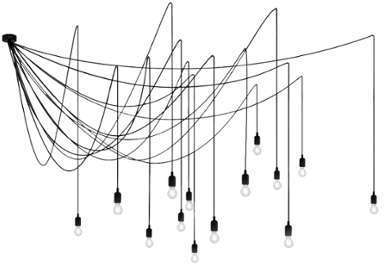SELETTI lampe à suspension MAMAN avec 14 LED (avec SELETTI lampe à suspension