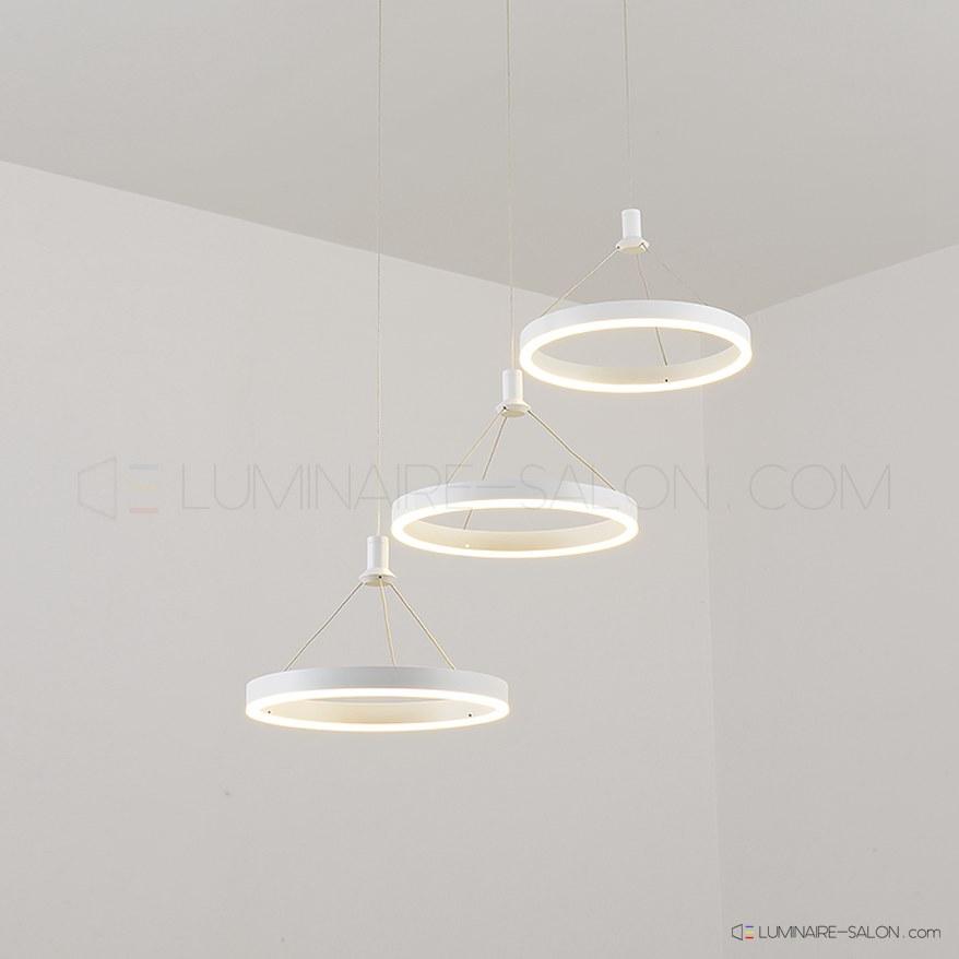 Luminaire suspension blanc 3 lampes LED Balance