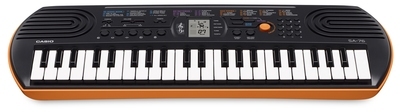 CASIO SA-76 MINI-CLAVIER PORTABLE NOIR ET ORANGE