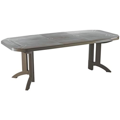 Table de jardin Vega - 165/220x100 cm - taupe