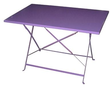 Table de jardin pliante Camargue - 110 x 70 cm - V