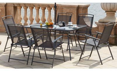 Table de jardin 6 places et parasol