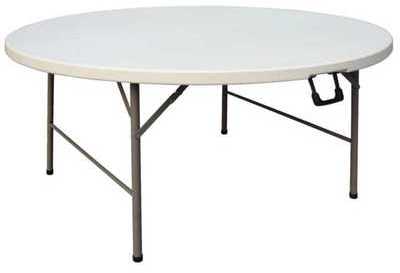 Grande table ronde pliante