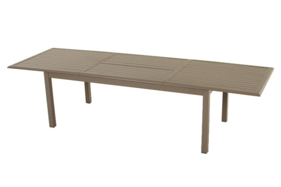 Table extensible Azua Aluminium Taupe Jardin