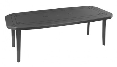 Table miami 220x100 anthracite - GROSFILLEX
