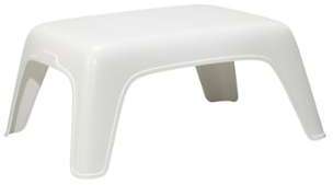 HYBA Table basse de jardin - Blanc HYBA Table basse de jardin