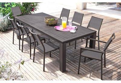 Table de jardin extensible FIERO en aluminium 200/