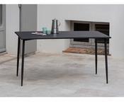 Table de jardin en acier rectangulaire longueur 140cm Table de jardin en acier rectangulaire
