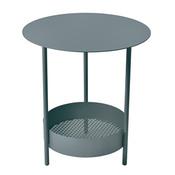 Guéridon à double plateau en acier diamètre 50cm SALSA Guéridon à double plateau