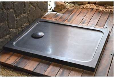 Bac à Douche receveur 100x80 en pierre granit noir