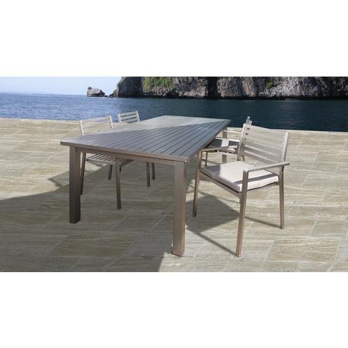 Table de jardin à rallonges en aluminium 3 mètres
