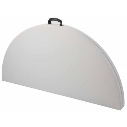 Table de jardin ronde pliante en plastique