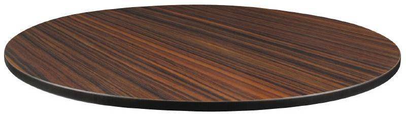 Plateau De Table Ébène Compact Exterior Ø600mm