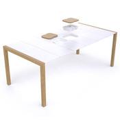 Table de jardin en résine 190x100cm pour 8 à 10 personnes Table de jardin en résine
