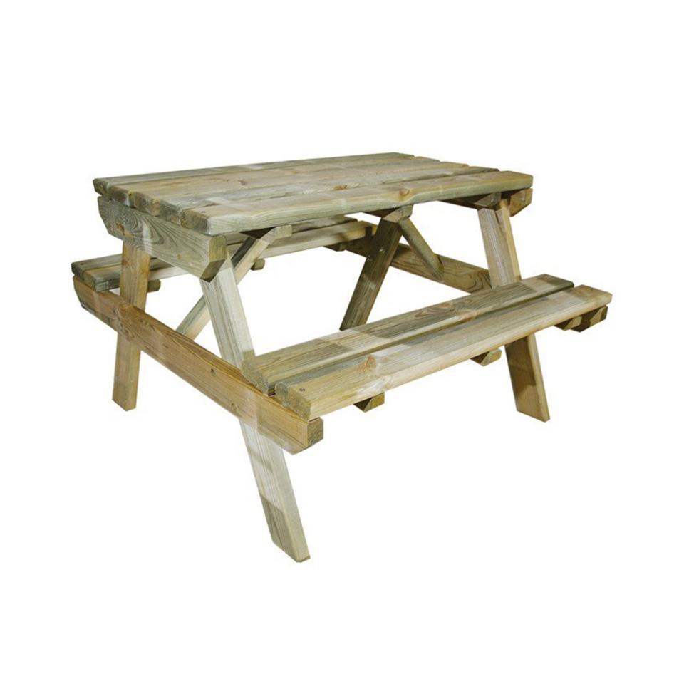 Table de pique-nique en bois chinchilla pour enfan