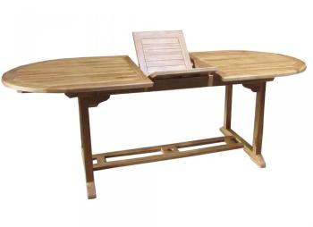 Table de jardin ovale extensible teck C FSC 170 210x90cm Table de jardin ovale extensible
