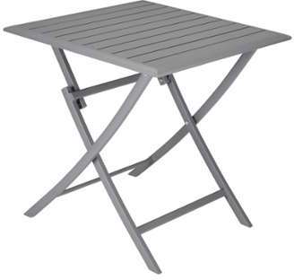 CARREFOUR Table carrée pliante Canberra - Gris CARREFOUR Table carrée pliante