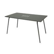 Table de jardin rectangulaire Acier MONCEAU Romarin Table de jardin rectangulaire