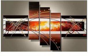 Tableau Abstrait Horizons