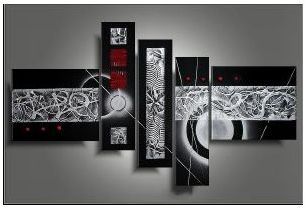 Tableaux design Quinto Métal rouge