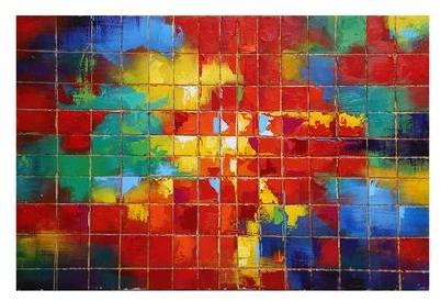 Tableau peinture à lhuile 120x80 cm finition glos