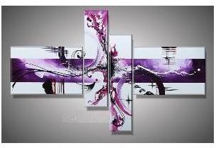 Tableaux design Onde Mauve spirit