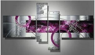 Tableau Design Fuschia gris tendance Tableau Design Fuschia gris