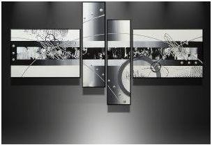 Tableau metal noir blanc Elixir