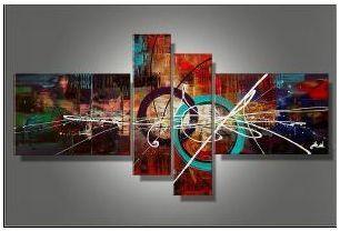 Tableau moderne rose contemporain Tableau moderne rose contemporain
