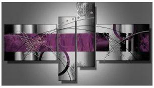 Tableaux design Ggris Mauve Talya