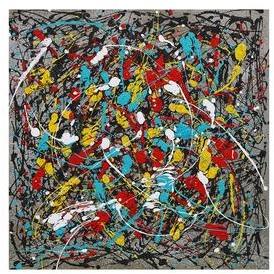 Tableau peinture à l huile 80x80 cm - Zavhan Tableau peinture à l huile