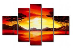 Tableau moderne Plaine Africaine Tableau moderne Plaine Africaine