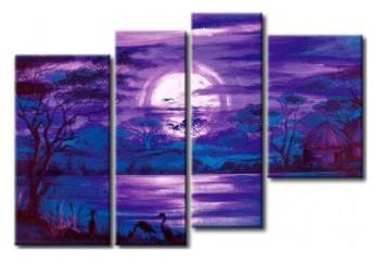 Tableau design Afrique violet
