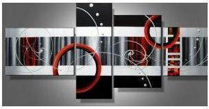 Tableau peinture Rouge Evanescenvce