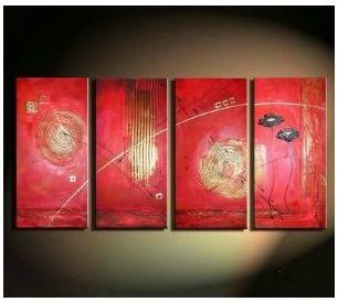 Tableau Quatro design red