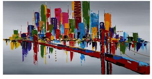 Tableau peinture à lhuile 120x60 cm finition glos