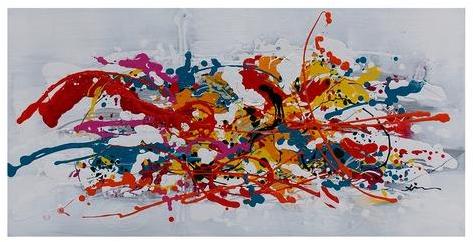 Tableau peinture à lhuile 100x50cm - Irpin