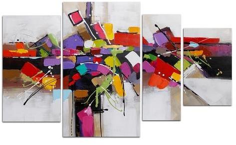 Ensemble de 4 tableaux peinture à lhuile - Sarny