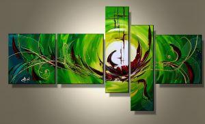 Tableau abstrait color green Tableau abstrait color green