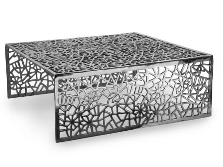 Table basse SPLENDEUR en aluminium - Coloris argen